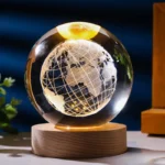 3D Crystal Ball – Globe (7 Color Base)